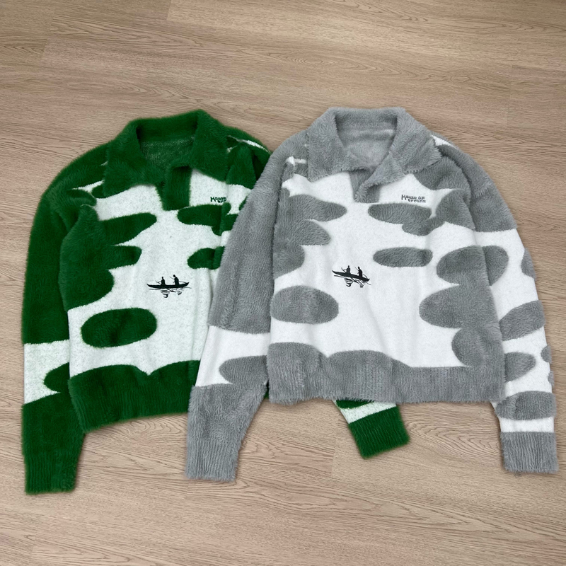 Embroidery Font - Трендовый свитер Streetwear House of Errors,