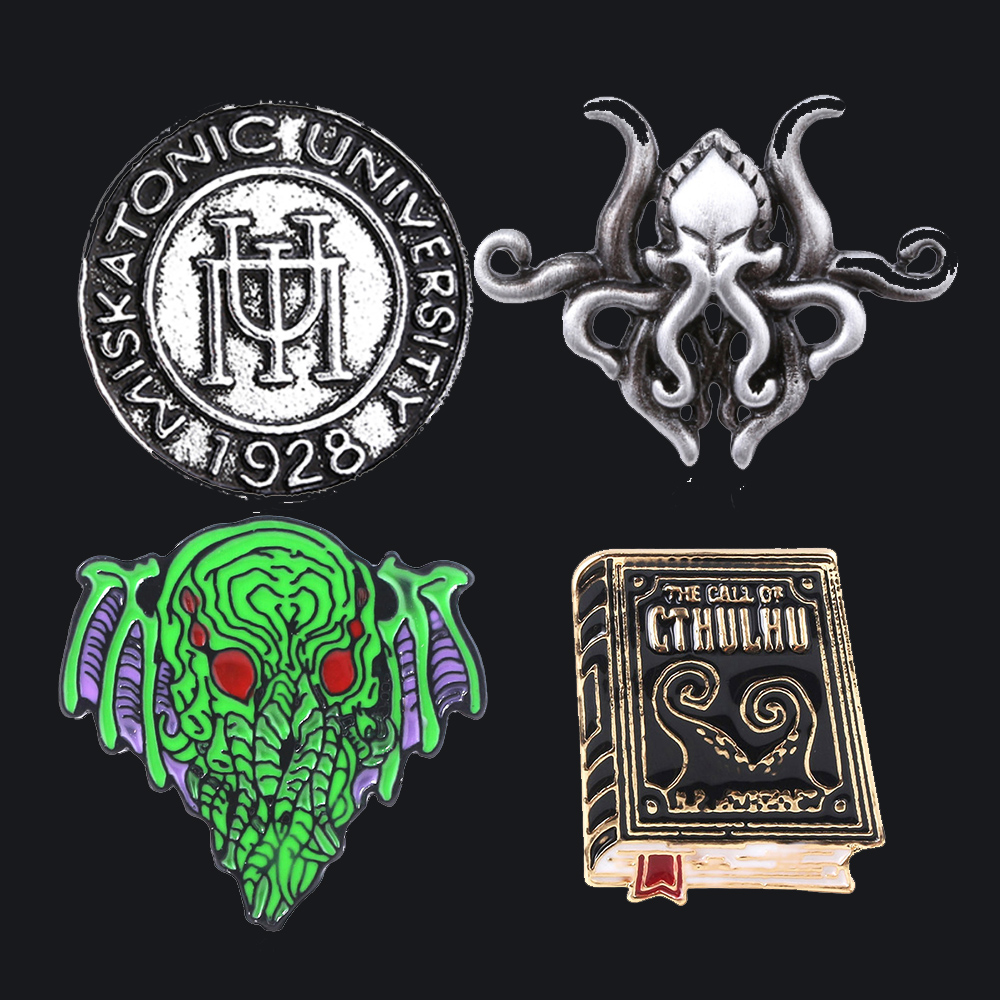 Embroidery University - Антикварная брошь на булавках Ктулху в