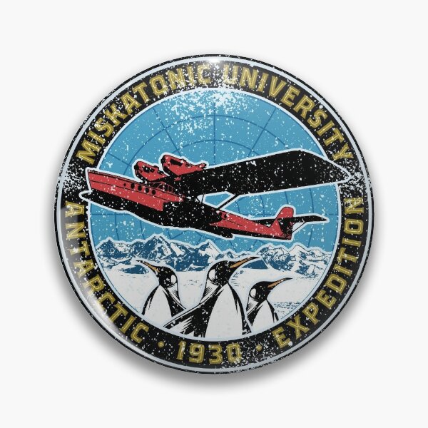 Embroidery University - Мискатоник Университет Антарктическая экспедиция, мягкая пуговица,
