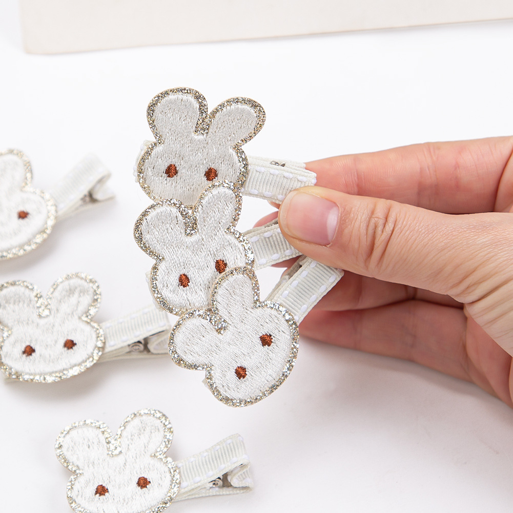 Embroidery Rabbit - 50 шт./лот, заколки для волос с