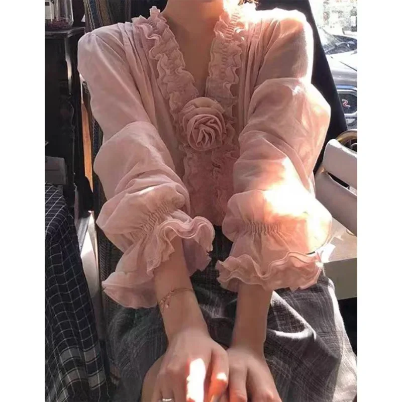 Женская рубашка с длинным рука – обзор и цена Embroidery Jersey