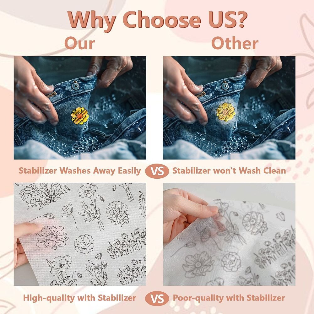 Водорастворимые вышивальные сх – обзор и цена Water Soluble Stabilizer