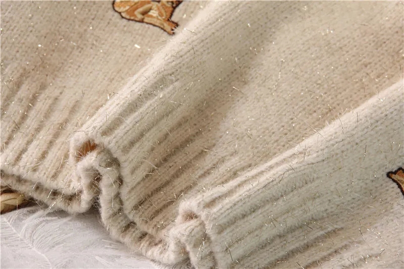 Новый женский свитер в стиле K – обзор и цена Embroidery Thread Yarn