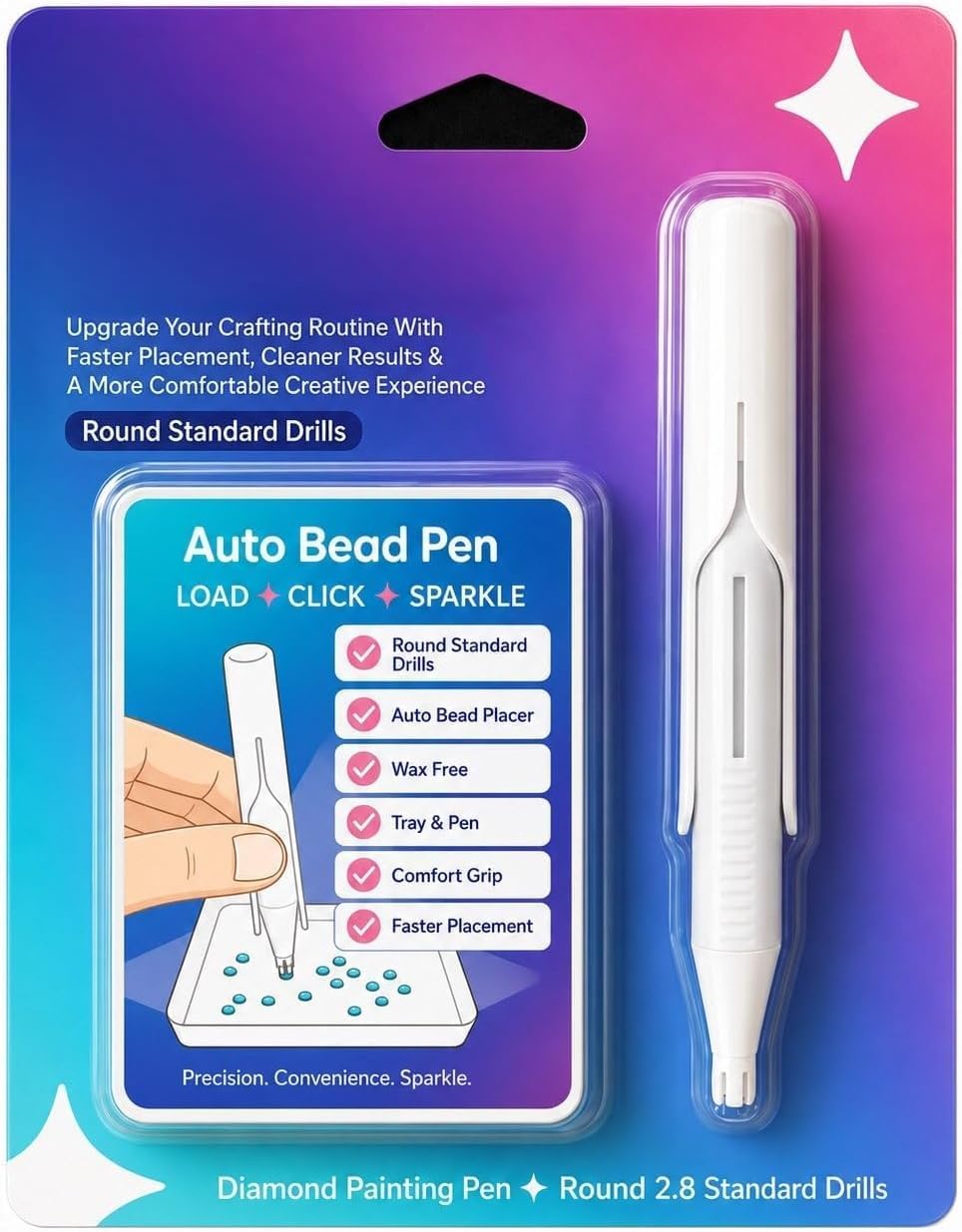 Автоматическая ручка для алмаз – обзор и цена Embroidery Needle Pen