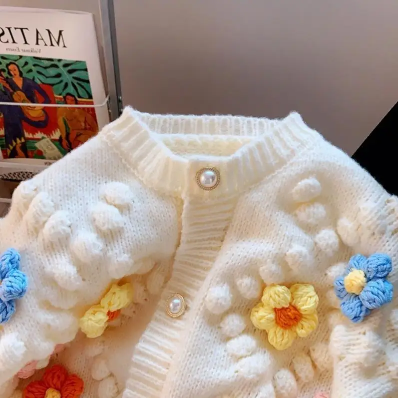 Kawaii свитер с 3D цветочной в – обзор и цена Embroidery Thread Yarn